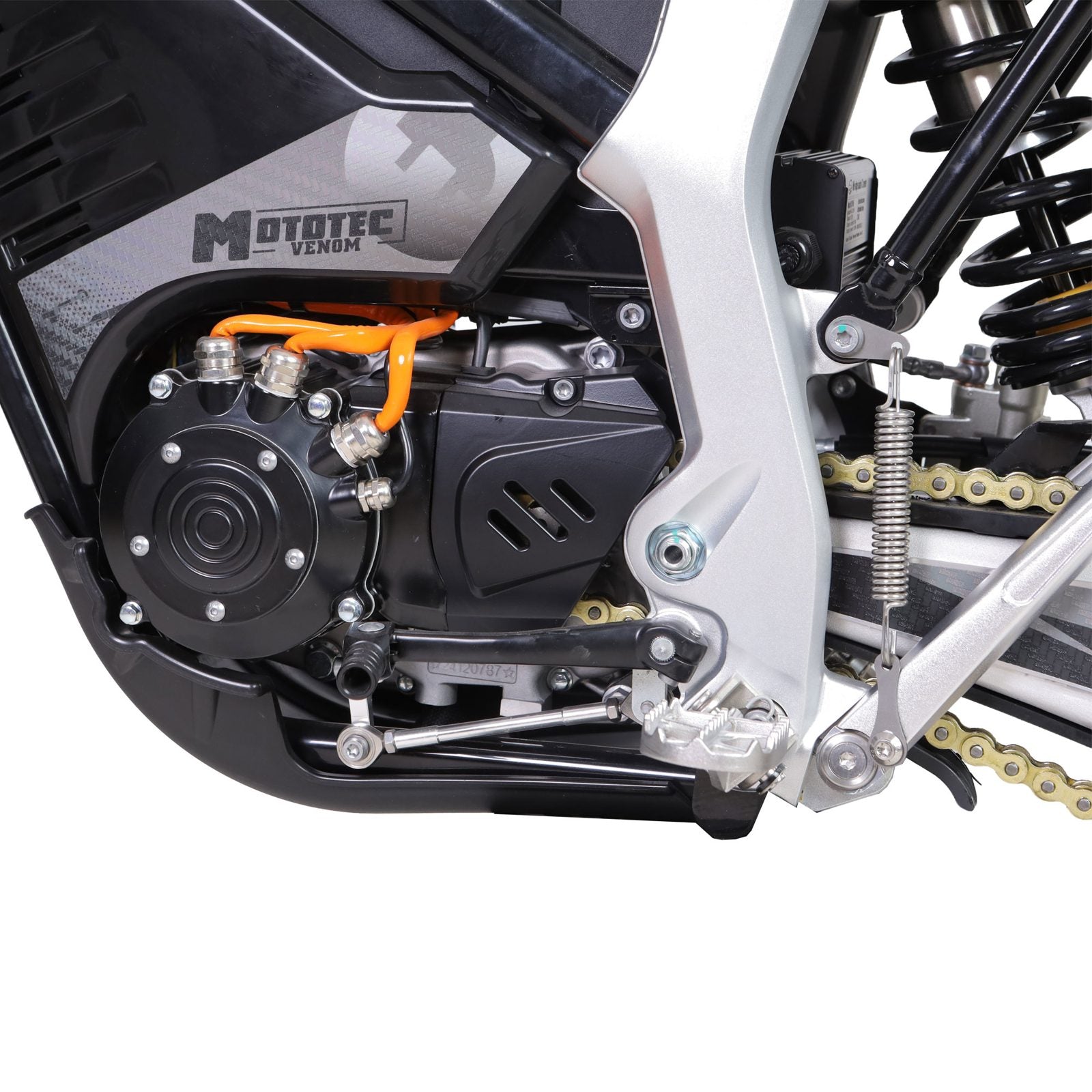 12,000 W peak, mid-mounted